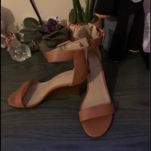 NY & Company Brown Wedged Sandals. New without Box
